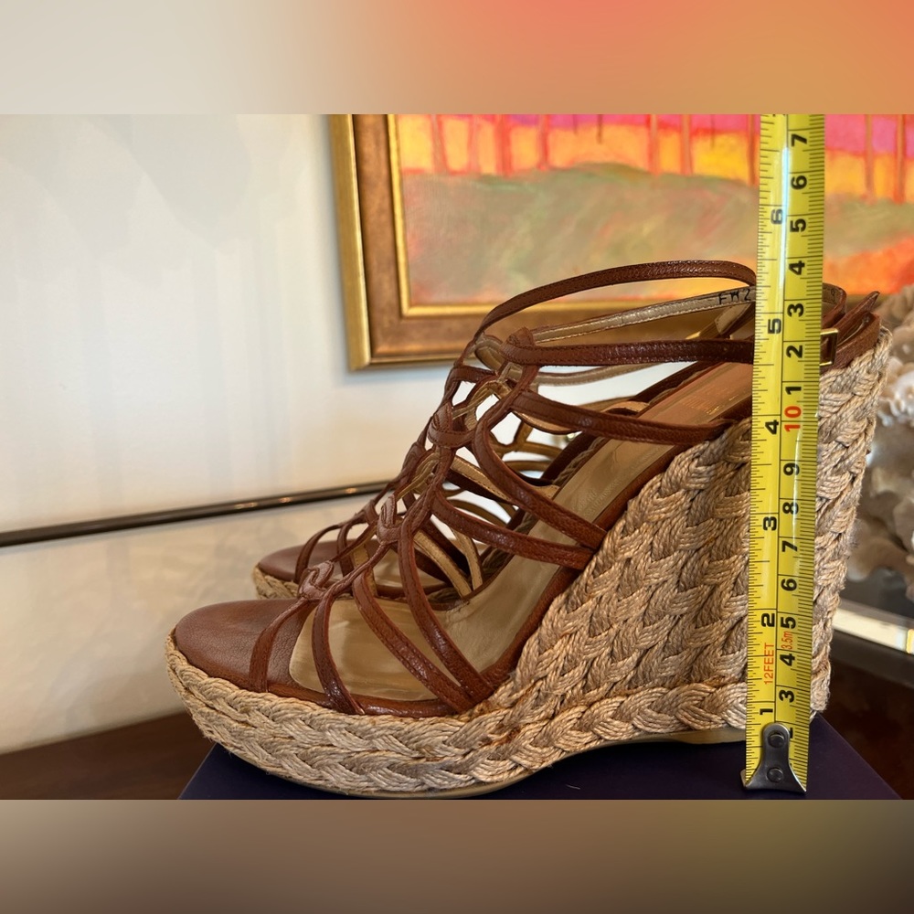 Stuart Weitzman Platform Sandals Size 9 - image 6